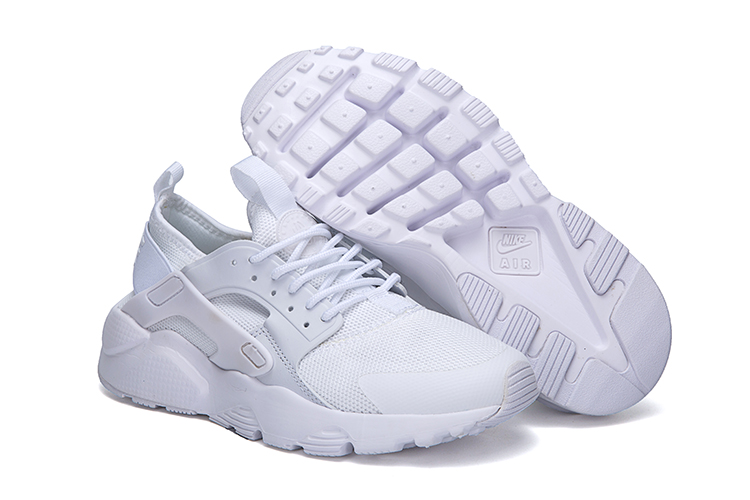 Nike Air Huarache Run Ultra All White Shoes - Click Image to Close
